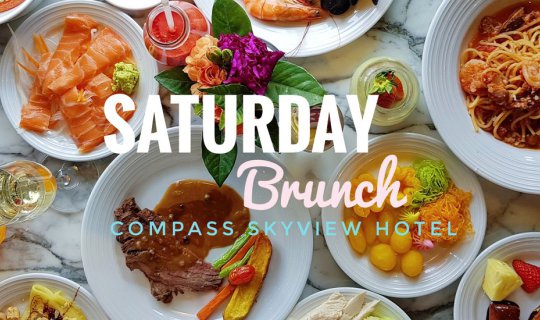 cover Saturday Brunch: Indulge in a Lavish Buffet at Compass SkyView Hotel Bangkok
Compass SkyView Hotel Bangkokinvites you to a Saturday Brunch, a sumptuous buffetexperience to delight your taste budson a lazy Saturday afternoon.