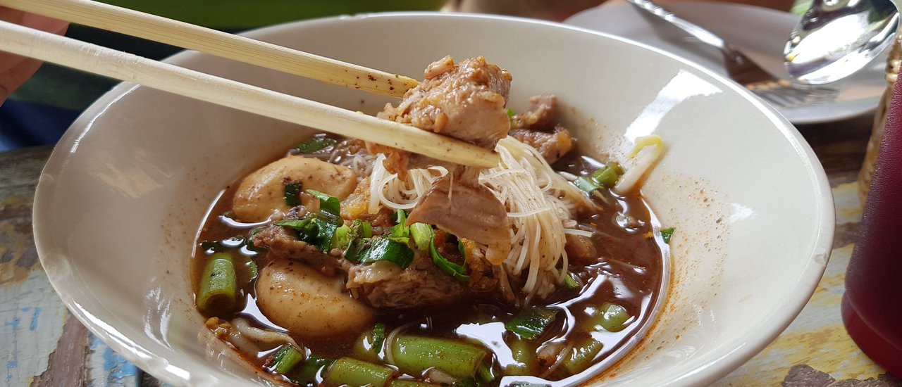 cover Savoring Boat Noodles at the Riverside Garden House.