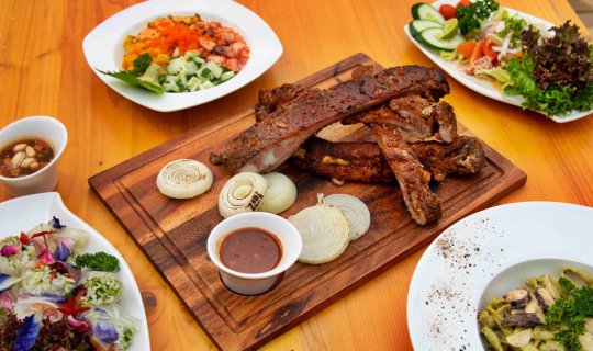 cover Exhausted after giving it your all? Come and relax with a delicious rack of ribs at "Kinnadee".