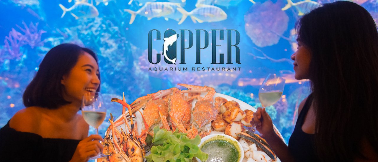 cover Copper Aquarium Restaurant: A Seafood Buffet in a Private Aquarium