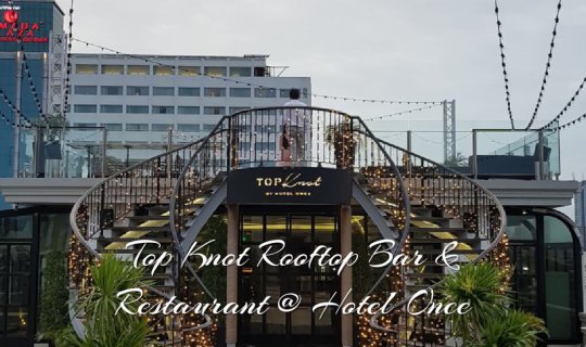 cover Indulge in a delightful dinner experience at Top Knot Rooftop Bar & Restaurant, perched atop Hotel Once, where breathtaking views of the majestic Chao Phraya River await.