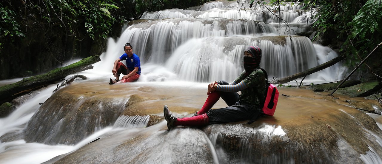 cover Krating Jeng Waterfall, Kaeng Laem National Park, Thong Pha Phum District, Kanchanaburi Province