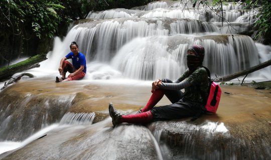cover Krating Jeng Waterfall, Kaeng Laem National Park, Thong Pha Phum District, Kanchanaburi Province