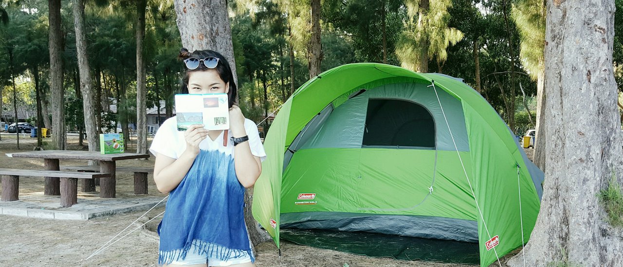 cover Camping by the sea, with the salty breeze at Wanakorn Beach.