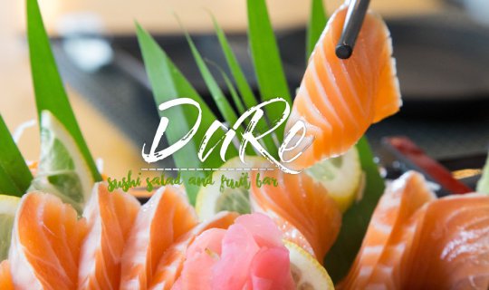 cover Enjoy a Japanese buffet, listen to the sound of the waves from the sea, and watch the sunset at "DaRe Sushi Salad and Fruit Bar".
