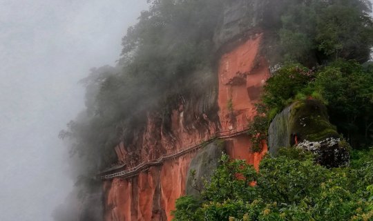 Cover Phu Thok Temple (Wat Chetiya Sri Wihan), Bueng Kan Province, Thailan...