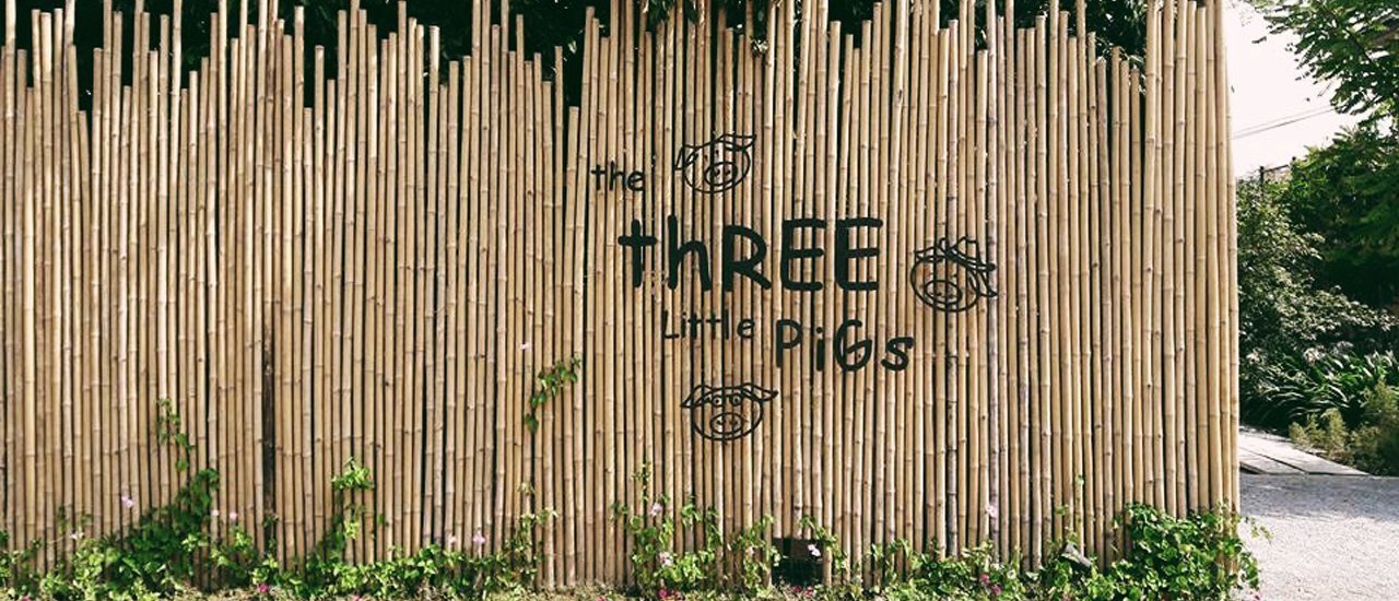 cover Return the pigs to the sty at the Three Little Pigs farm in Sam Phran.