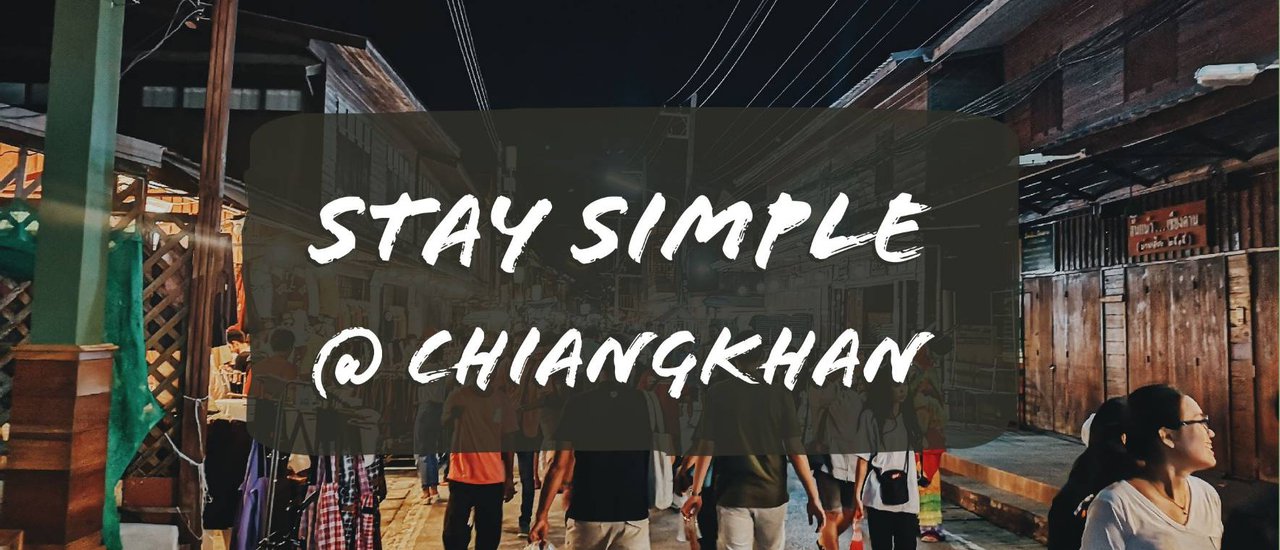 cover Live simply in Chiang Khan with 3,000 baht.