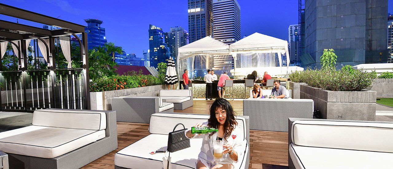 cover ...Mövenpick Hotel Sukhumvit 15, a 5-star hotel in the heart of Bangkok, featuring Lilawadee Restaurant and a trendy rooftop bar. With Maepranom.