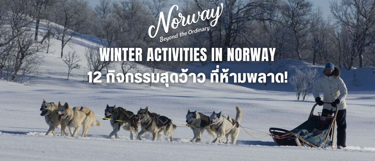 cover 12 Winter Activities in Norway  เปิดประสบการณ์ 12 กิจกรรมสุดว้าว ที่ห้ามพลาดเมื่อไปเที่ยวนอร์เวย์