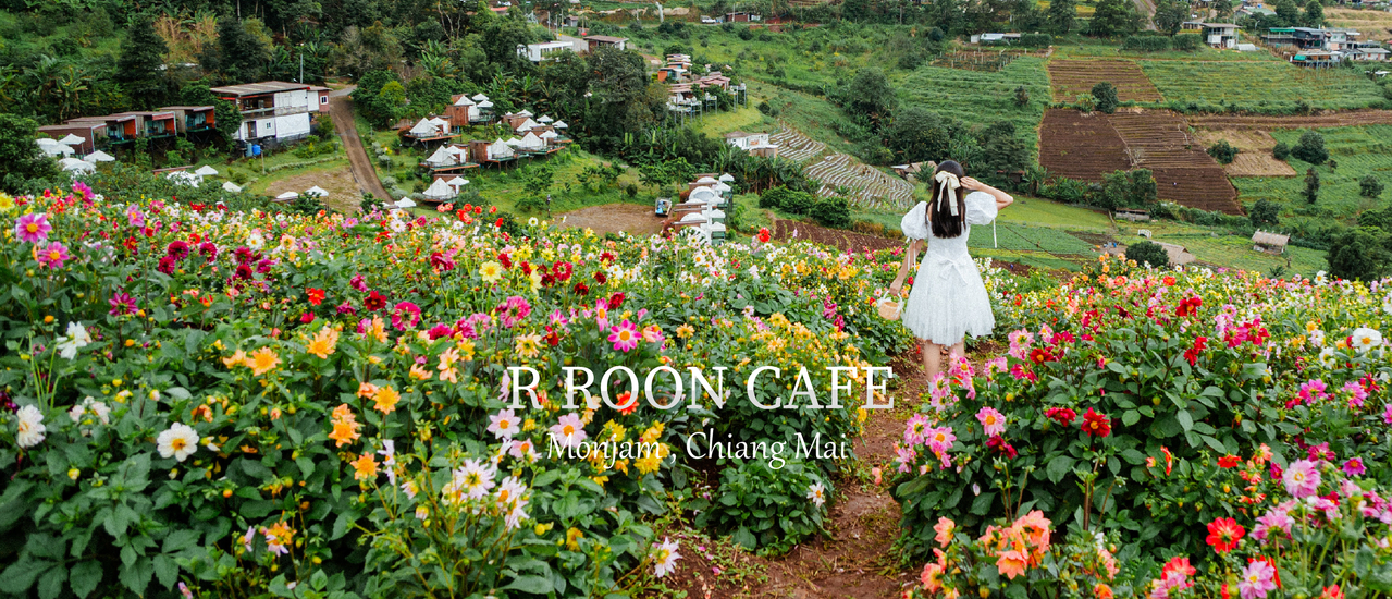 cover R  Roon  Cafe  คาเฟ่สวนดอกไม้บนม่อนแจ่ม เชียงใหม่
