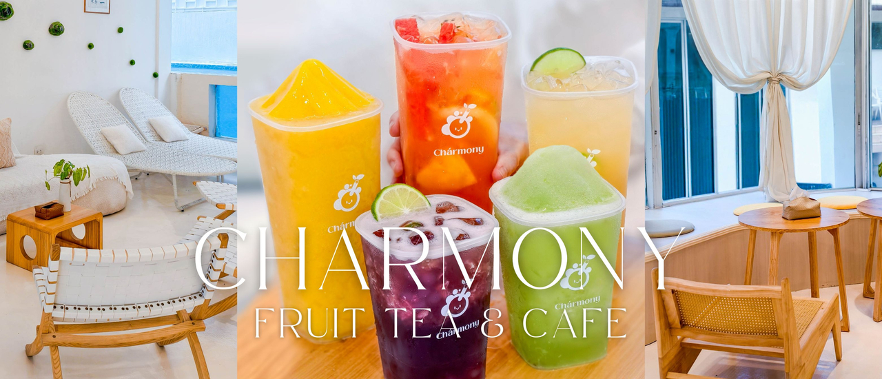 cover ร้าน “Charmony Fruit Tea & Cafe” คาเฟ่มู้ดดีย่านรัชดา