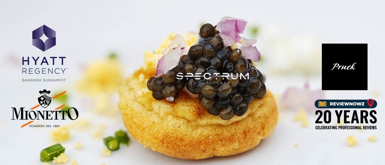 cover Happy Hour กินดื่มไม่อั้น Prosecco & Caviar ที่ Spectrum Lounge & Bar @ Hyatt Regency Bangkok Sukhumvit