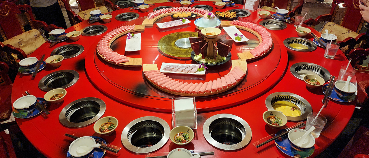 cover กินหม่าล่าหม้อไฟ แบบติดแกลม ที่ห้องจักรพรรดิ ร้าน Shu DaXia สาขา MBK