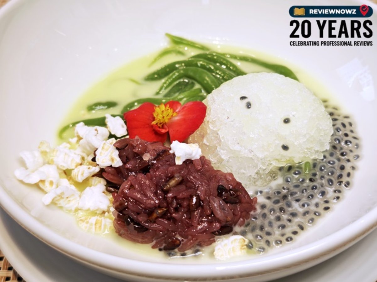 ขนมไทยรวมมิตร ข้าวตอก ข้าวเหนียวดำ ลอดช่อง เม็ดแมงลัก ของหวานไทยโบราณสดชื่น รีวิวเชฟเคน โรงแรม Radisson Chateau de Bangkok