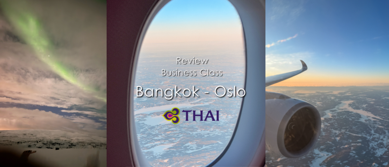 cover Review ng Thai Airways Business Class: Bangkok-Oslo, Norway