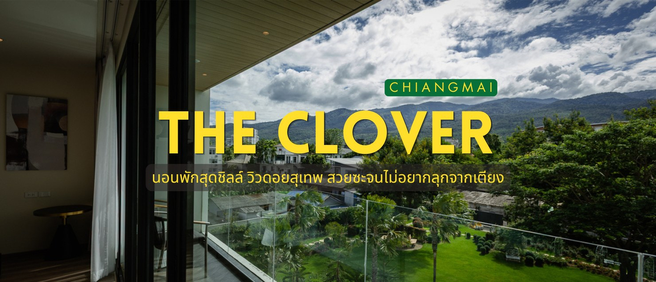cover เชียงใหม่กี่ครั้งก็ไม่มีเบื่อ... หนีมาฮีลใจในที่พักเปิดใหม่วิวปัง ‘The Clover Hotel Chiangmai’