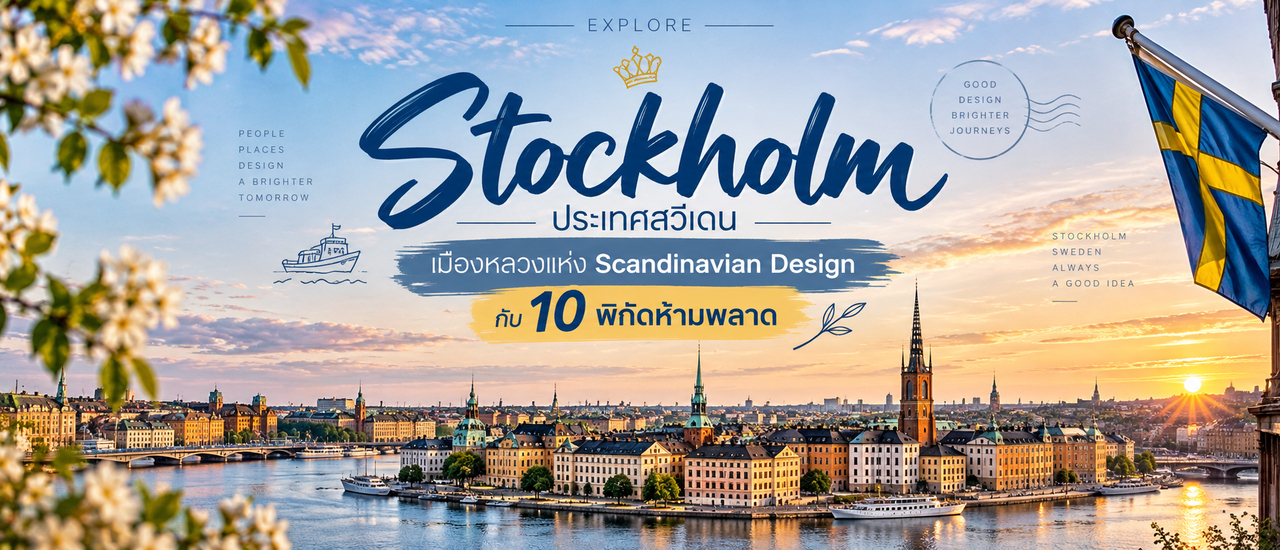 cover เที่ยว Stockholm ประเทศสวีเดน 🇸🇪 เมืองหลวงแห่ง Scandinavian Design กับ 10 พิกัดห้ามพลาด
