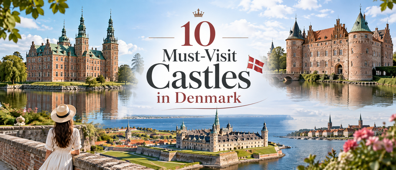 cover 🇩🇰 มัดรวม 10 ปราสาทห้ามพลาดในเดนมาร์ก (10 Must-Visit Castles in Denmark) สัมผัสประวัติศาสตร์ ราชวงศ์ และสถาปัตยกรรมสุดอลังการ