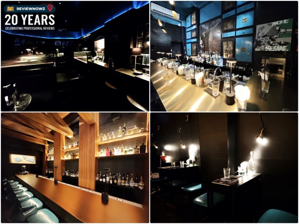 ภาพบรรยากาศภายในบาร์ Hope & Sesame (庙前冰室) Guangzhou แสดงพื้นที่โซน Main Bar เคาน์เตอร์บาร์สแตนเลส โซน Jazz Lounge และพื้นที่ชั้นสอง Off Menu
