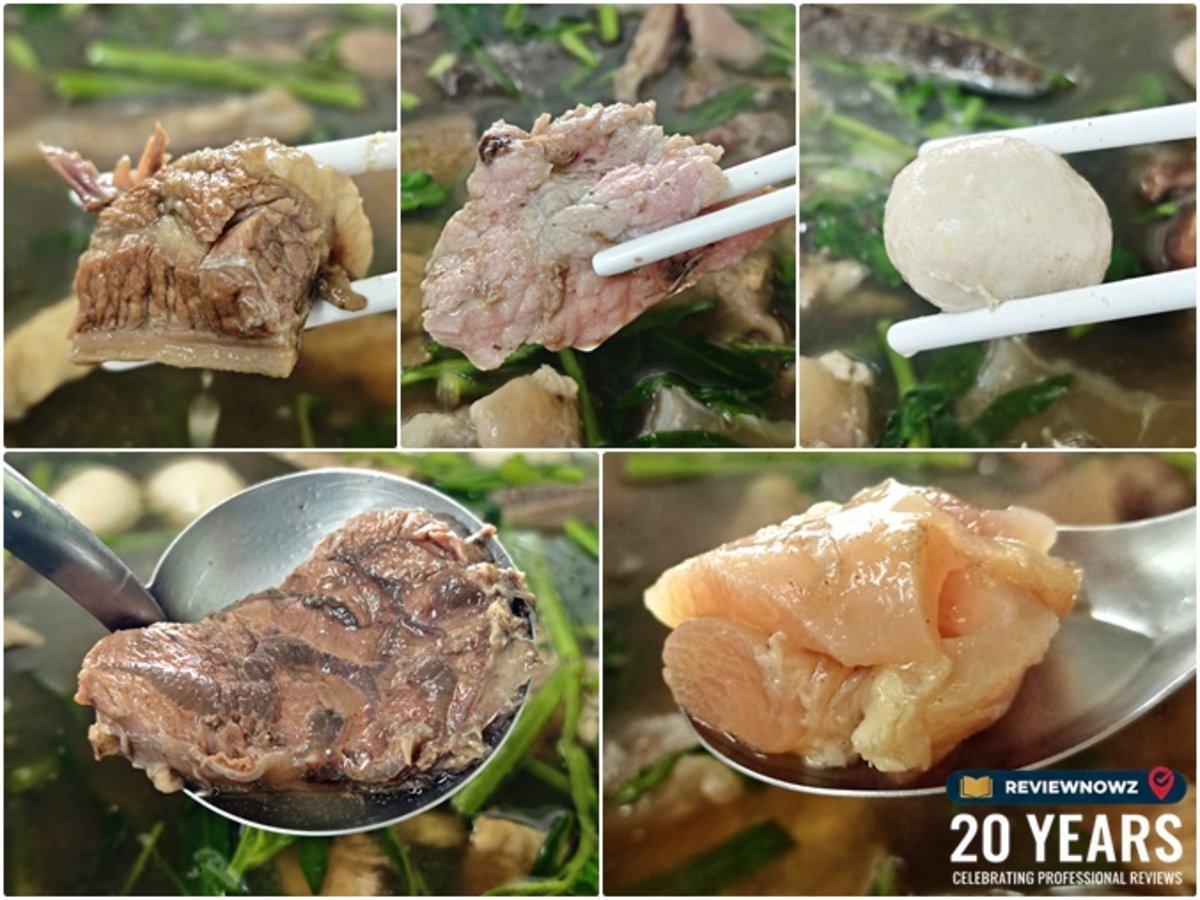 รวมชิ้นส่วนเนื้อวัวคุณภาพร้านเนื้อตุ๋นน้ำแดง 5 ดาว ได้แก่ เนื้อตุ๋นชิ้นเต๋า เนื้อสด ลูกชิ้นเนื้อ เนื้อน่องลาย และเอ็นตุ๋นชิ้นโตReviewNowz