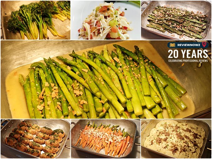 Side Dishes Station มันบดทรัฟเฟิล หน่อไม้ฝรั่งย่าง บรอกโคลีย่าง มันฝรั่งฮัสเซลแบ็ก และแครอทอบ, Mother's Day Brunch, ห้องอาหาร Lily's The Ritz-Carlton Bangkok One Bangkok, ReviewNowz