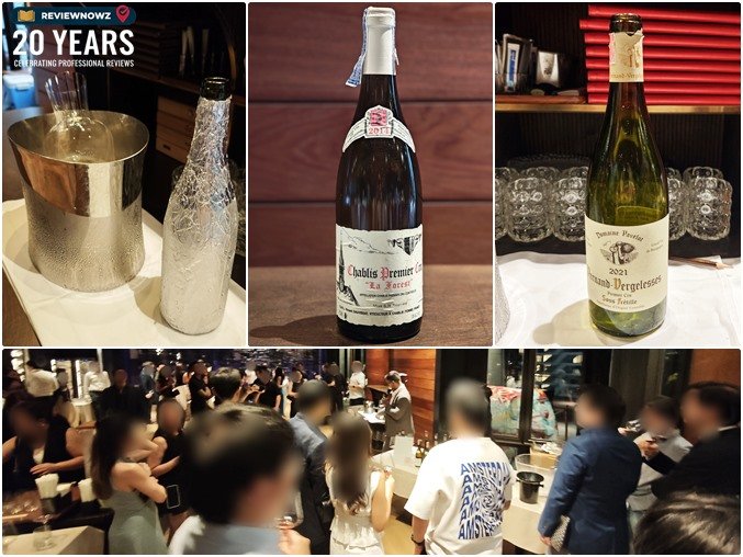 บรรยากาศความสนุกสนานและเป็นกันเองของผู้เข้าร่วมงานในโซนจัดแสดงไวน์งาน Burgundy by Way of Bangkok ณ ห้องอาหาร Elements, Inspired by Ciel Bleu ReviewNowz