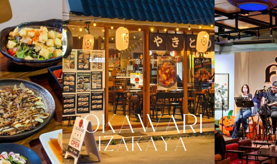 Cover “Okawari Izakaya” ร้านนั่งชิลกินดื่มสไตล์ญี่ปุ่นไวป์ดีย่านเทพรักษ์...