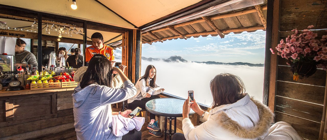 cover A Cup of reasonable price Coffee but with a View worth a Million !! A cafe with the best view in my entire life which is right by the sea of mist