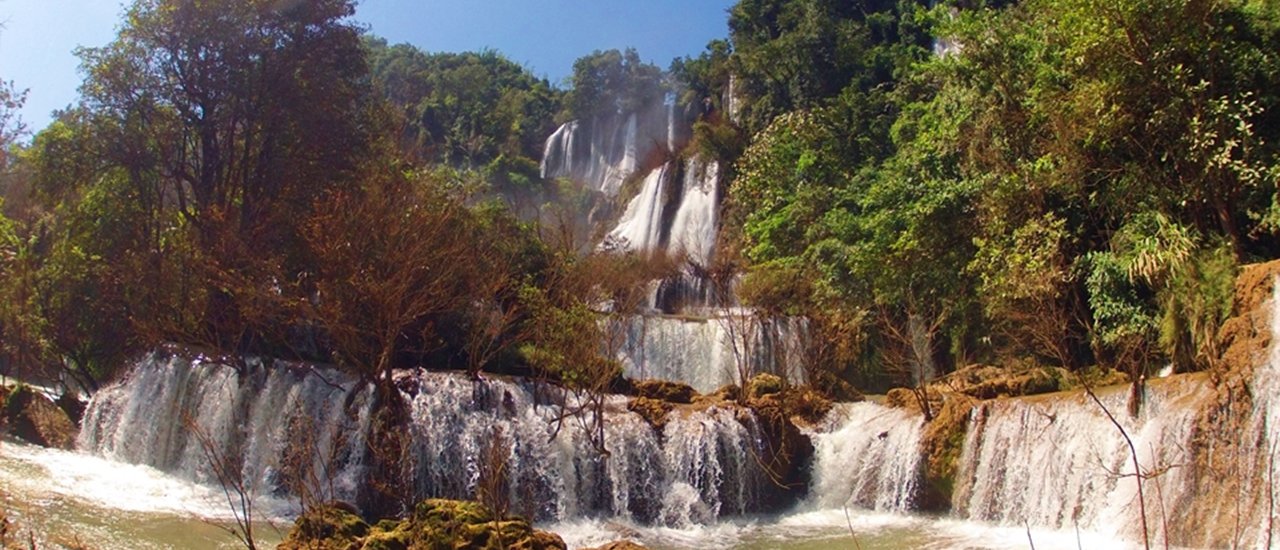 cover Backpack Thi Lo Su Waterfall - Pre To Lor Zu with 3,000 ฺฺThai Baht