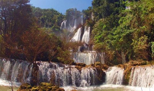 cover Backpack Thi Lo Su Waterfall - Pre To Lor Zu with 3,000 ฺฺThai Baht