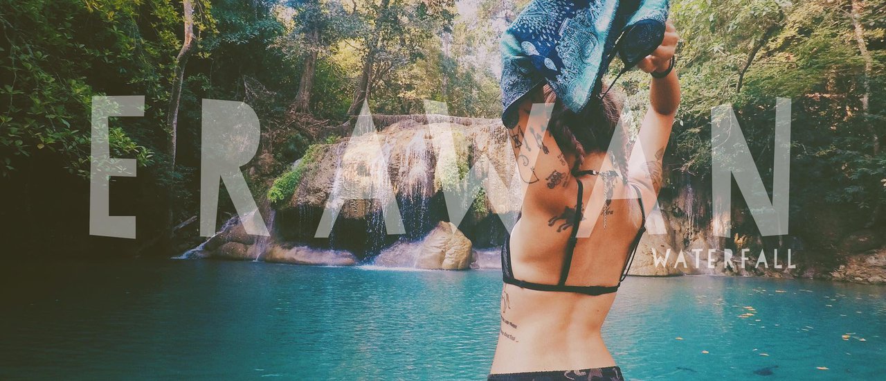 cover Soaking in Erawan Waterfall... Let's Go