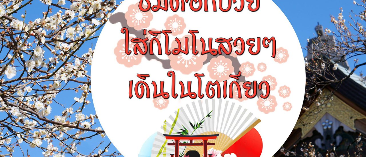 cover ชมดอกบ๊วย ใส่กิโมโนสวยๆ เดินในโตเกียว